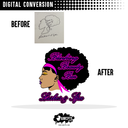 Digital Conversion (Your Drawing Turned Design)